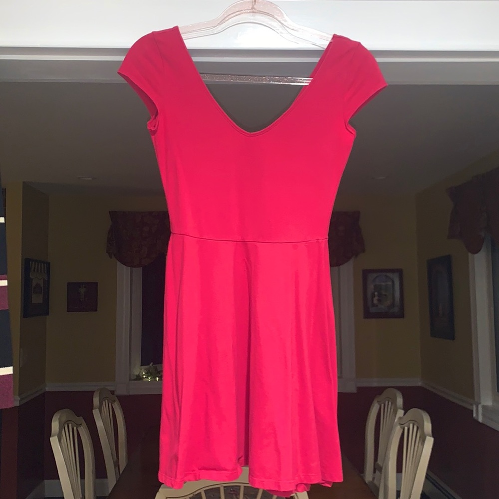 Red-Pink Mini dress